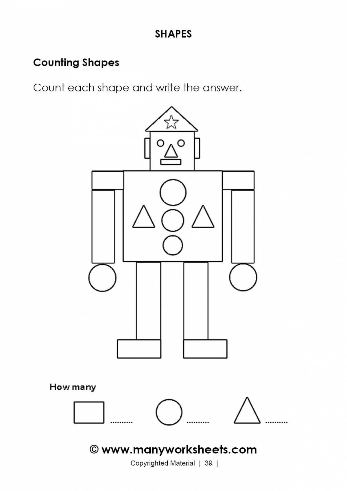 Раскраска Раскраска восхитительный геометрический дом