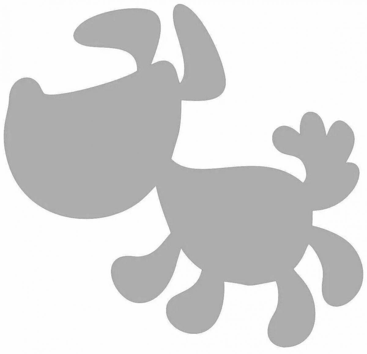 Color-bright coloring page reflective elements for children