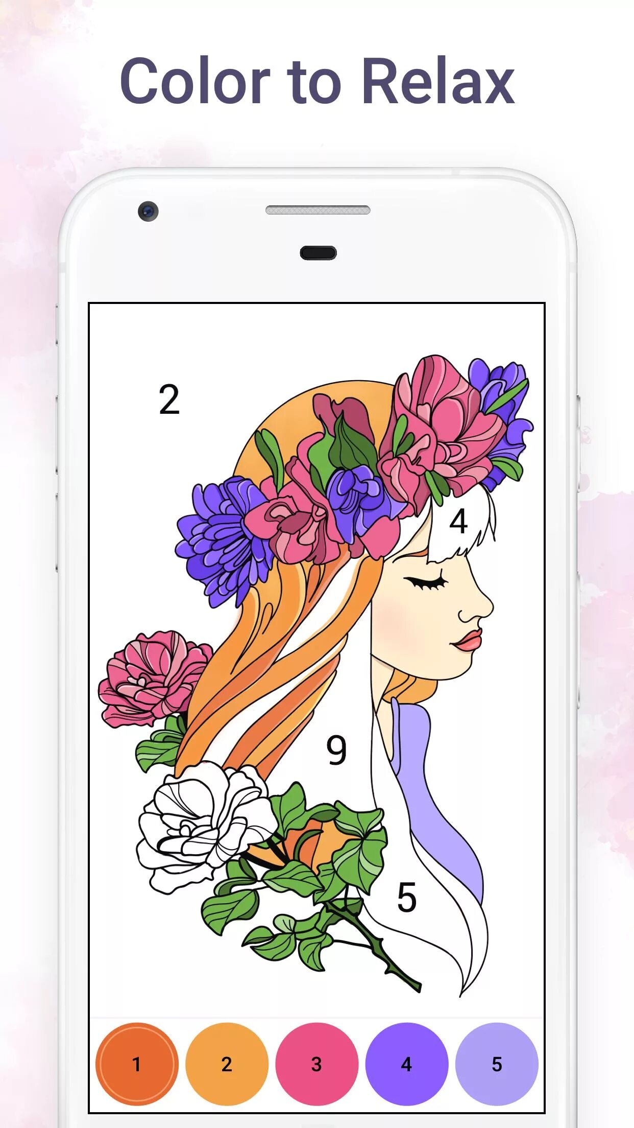 Trendy chamy coloring by numbers