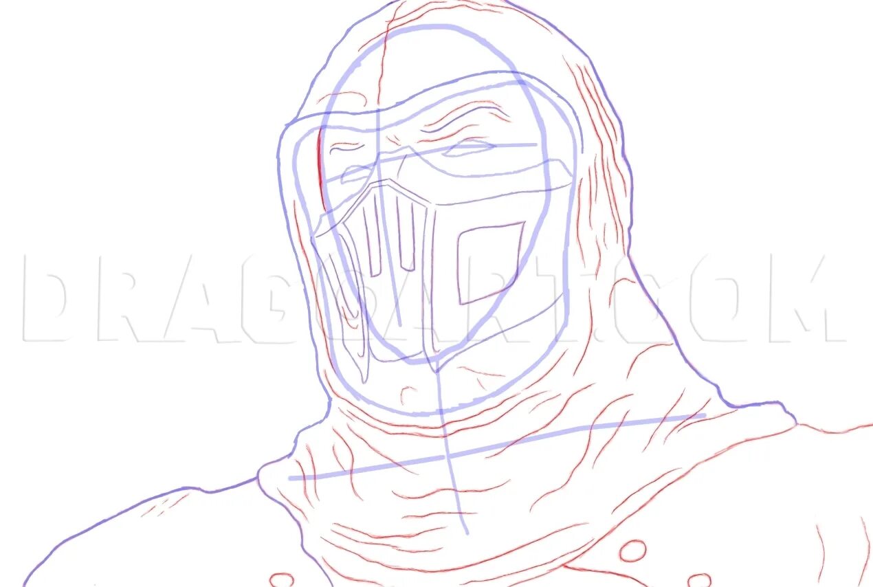 Mortal kombat noob saibot coloring page