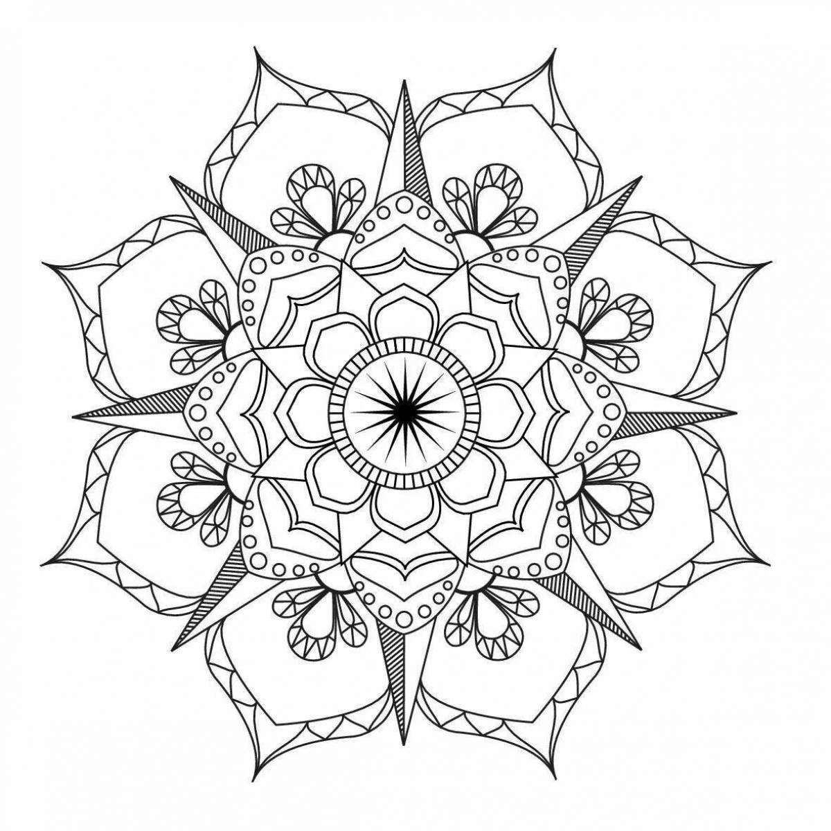 Luxury coloring book wish mandala wish fulfillment