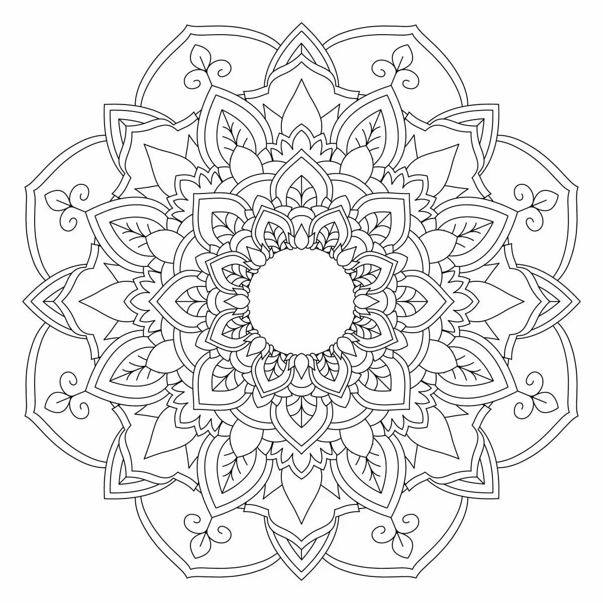 Exalted coloring page wish mandala исполнение желаний