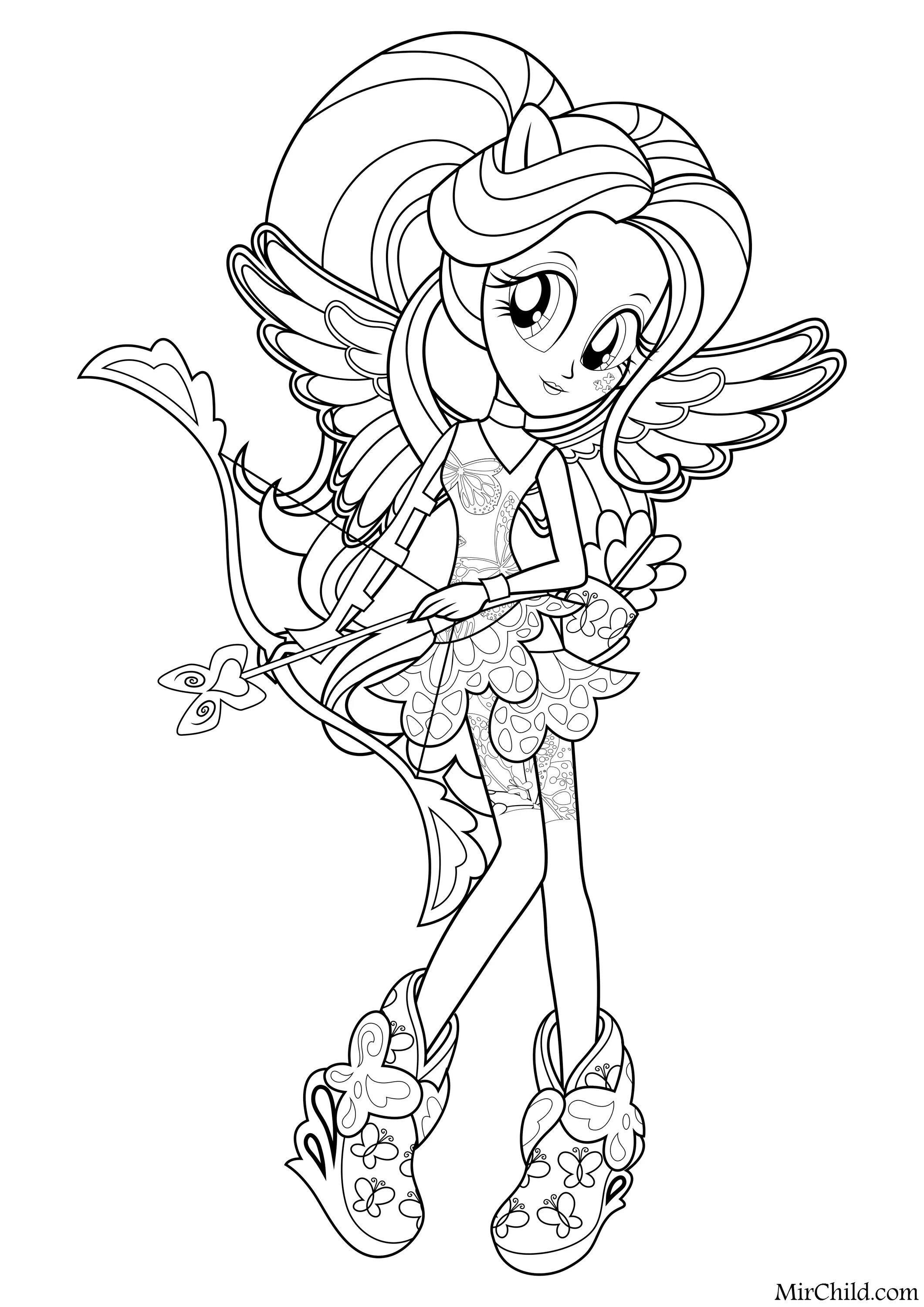 My little pony girls amazing coloring pages