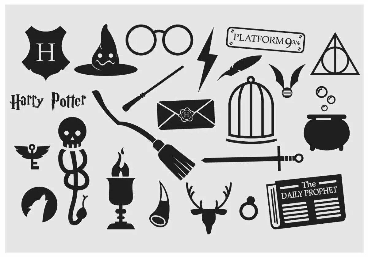 Harry potter funny coloring stickers