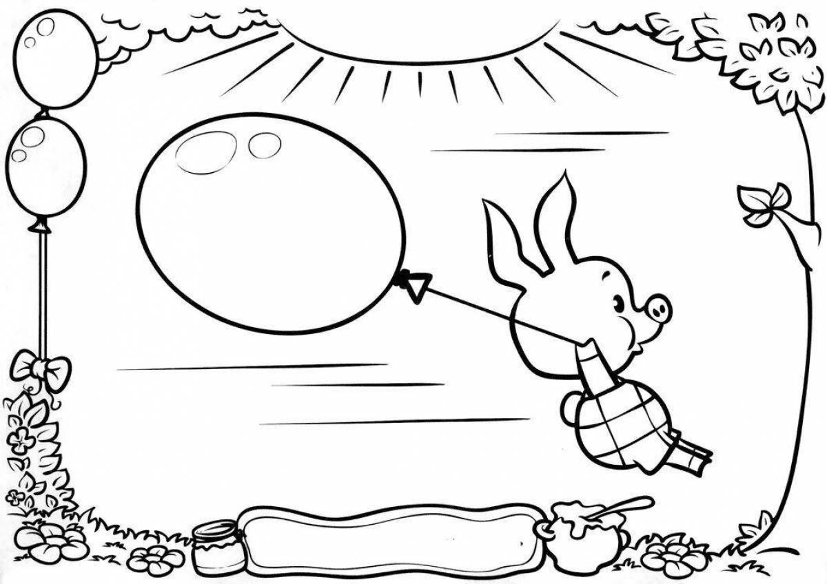 Винни-пух с воздушным шаром