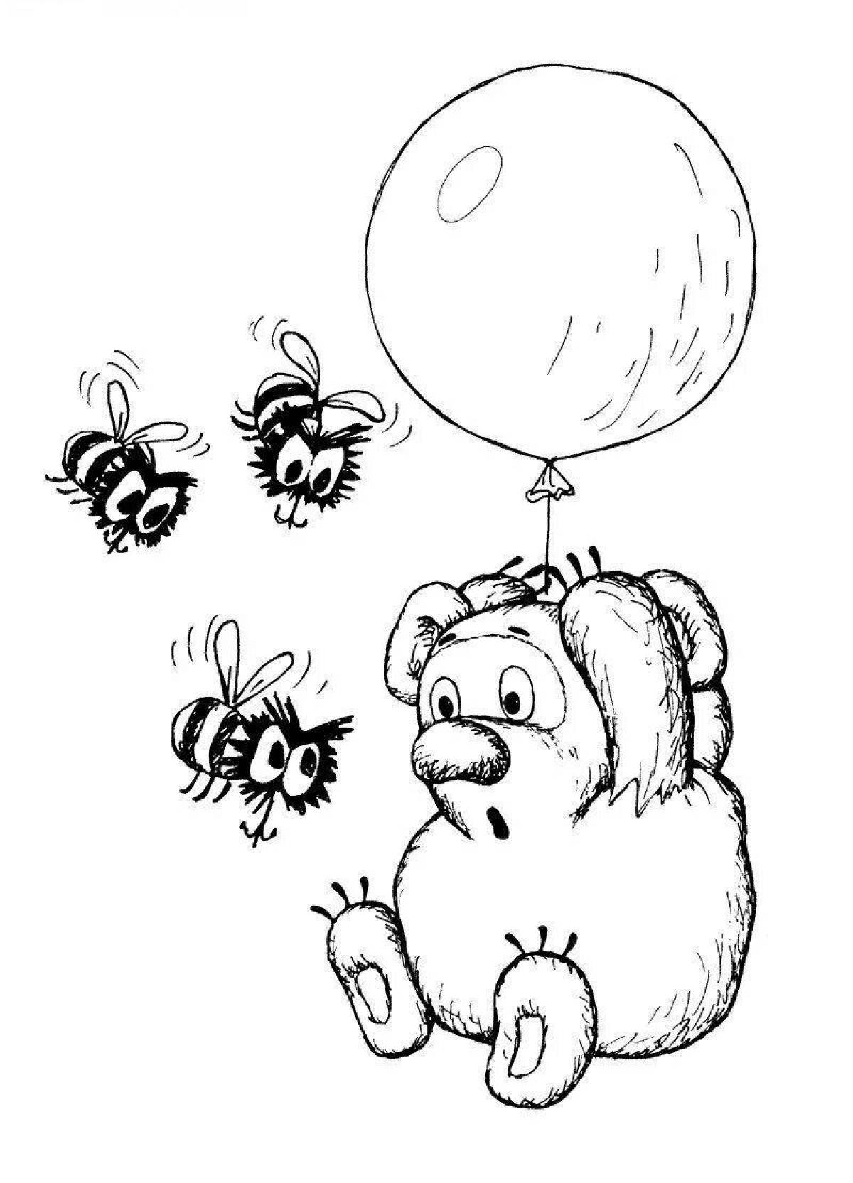 Winnie the pooh with balloon #5