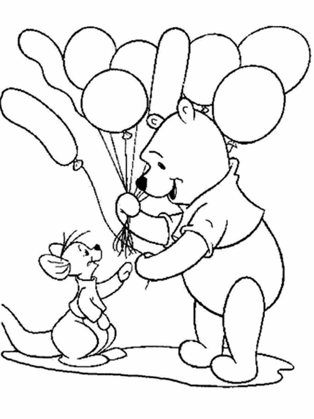Winnie the pooh with balloon #9