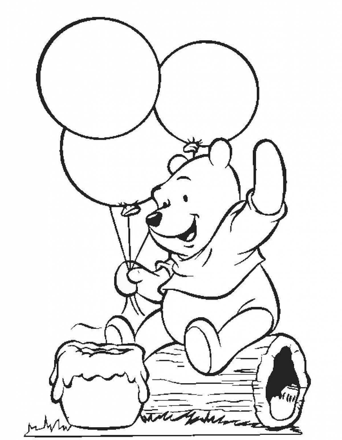 Winnie the pooh with balloon #10