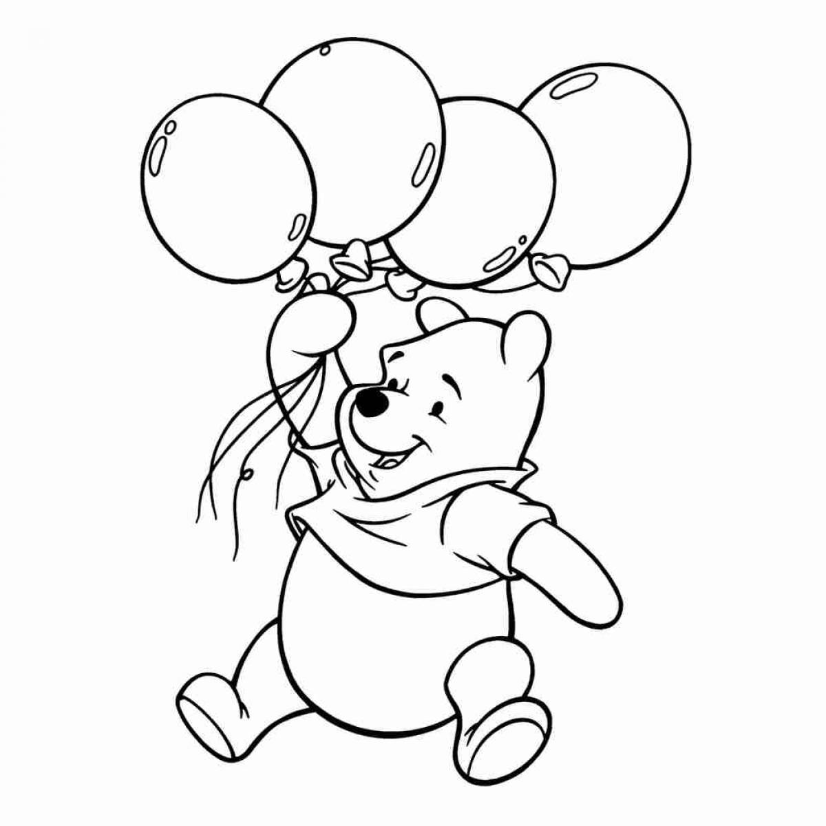 Winnie the pooh with balloon #16