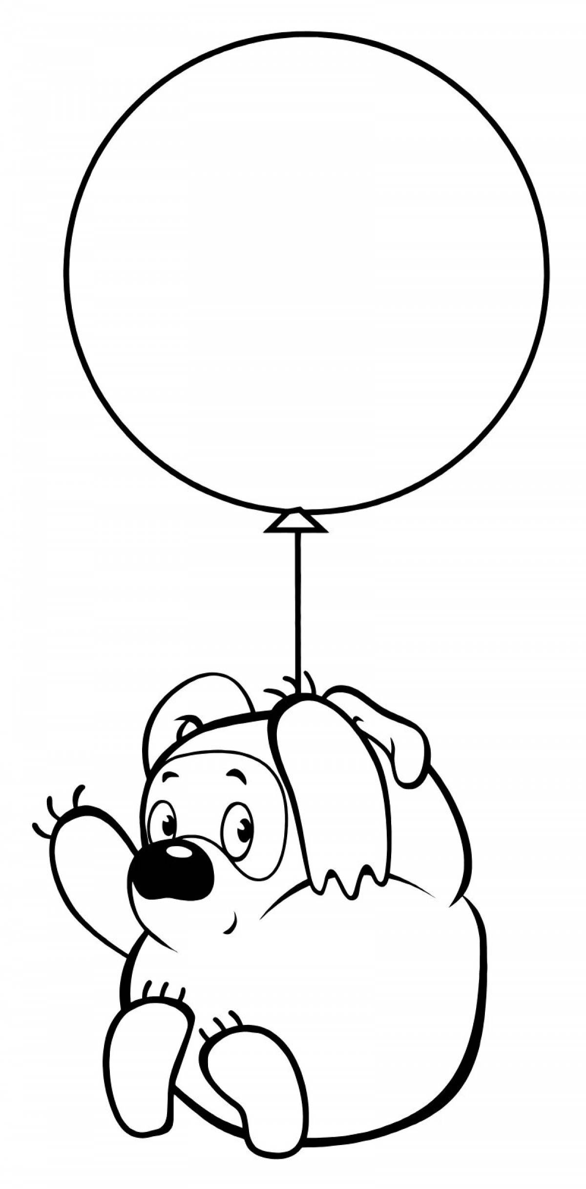 Winnie the pooh with balloon #17