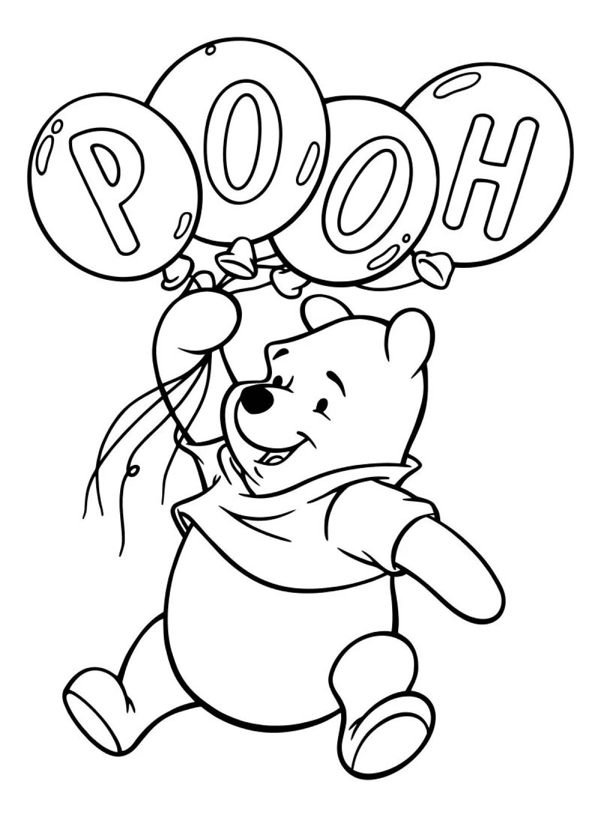 Winnie the pooh with balloon #18