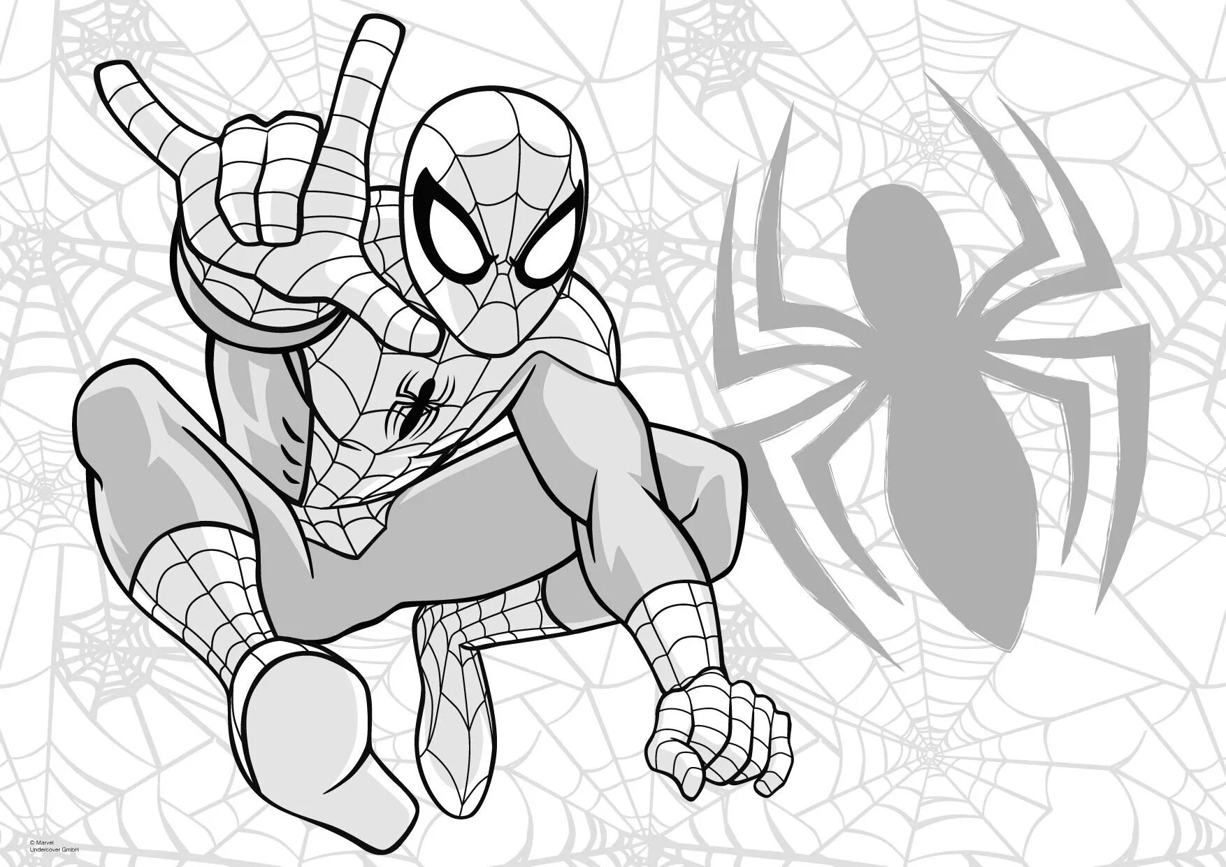 Sublime coloring page spider-man with claws