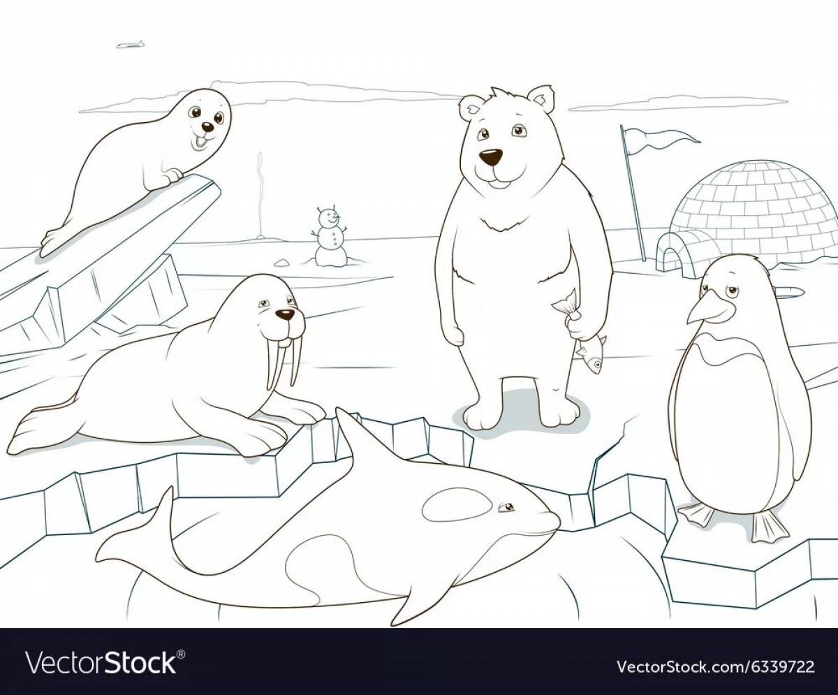 Пингвин и белый медведь #3