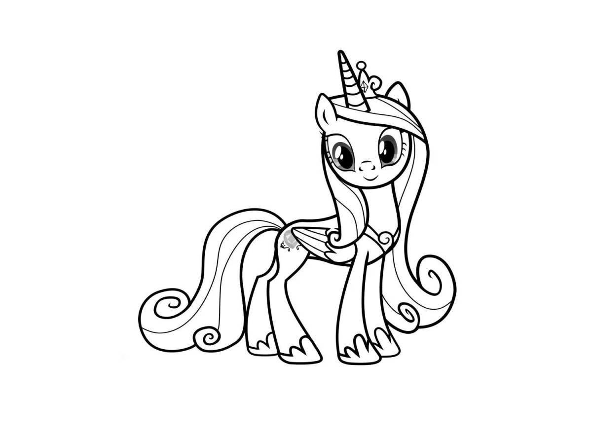 My little pony cadence live coloring