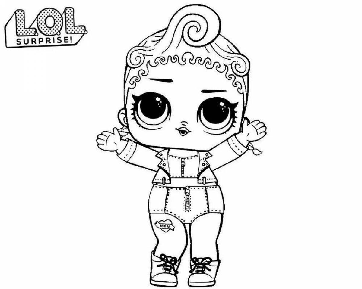 Fun coloring page lol doll new series