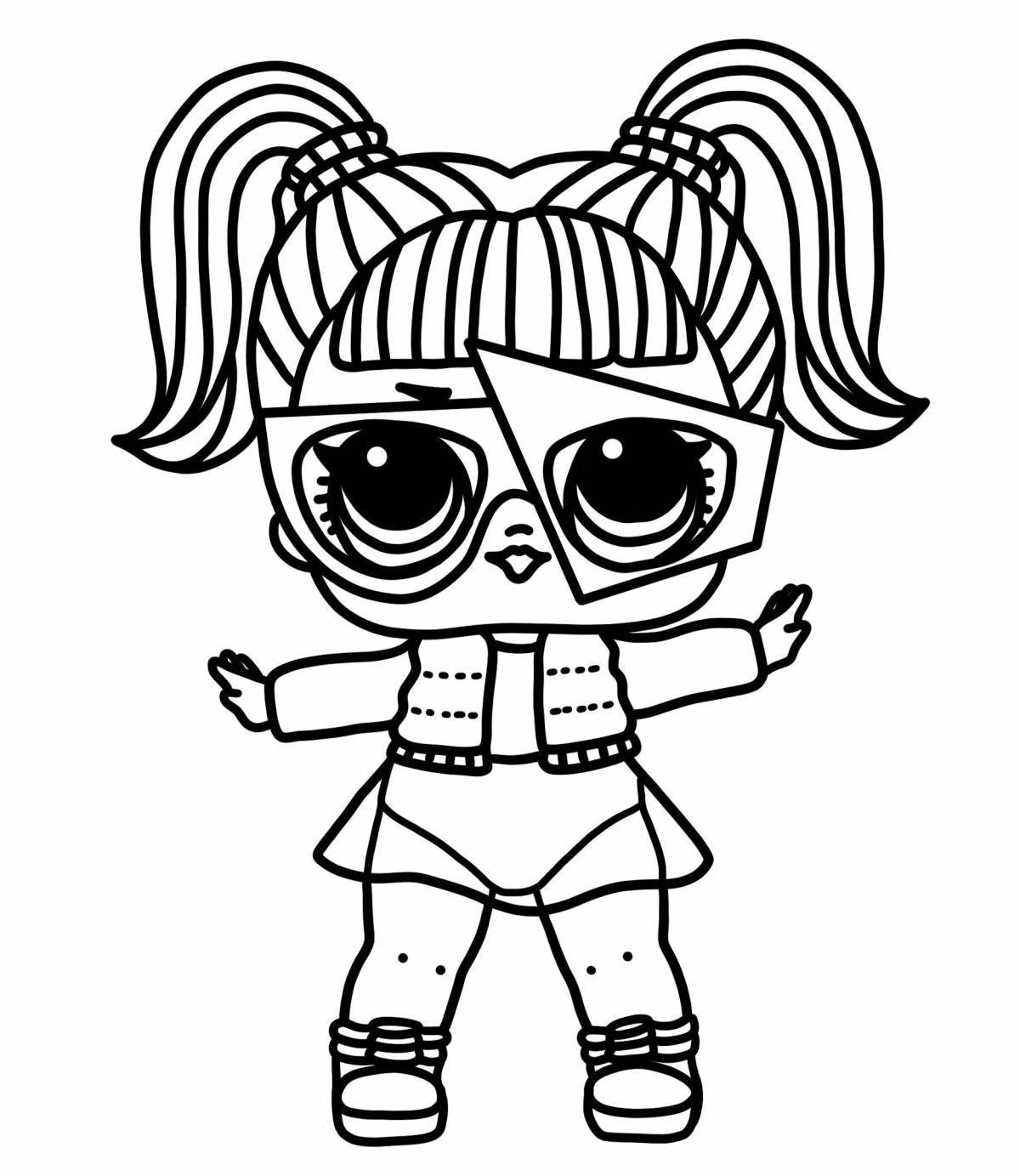 Fabulous coloring page lol doll new series