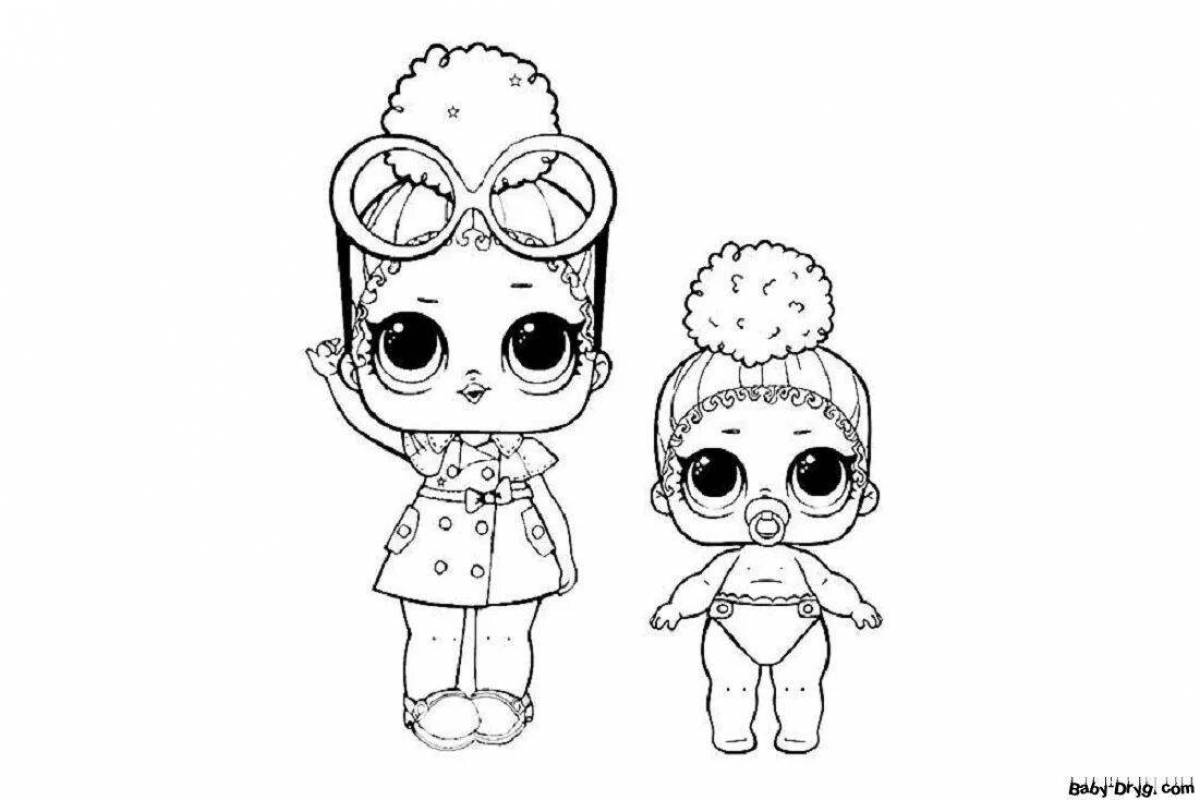 Cute coloring lol doll new series