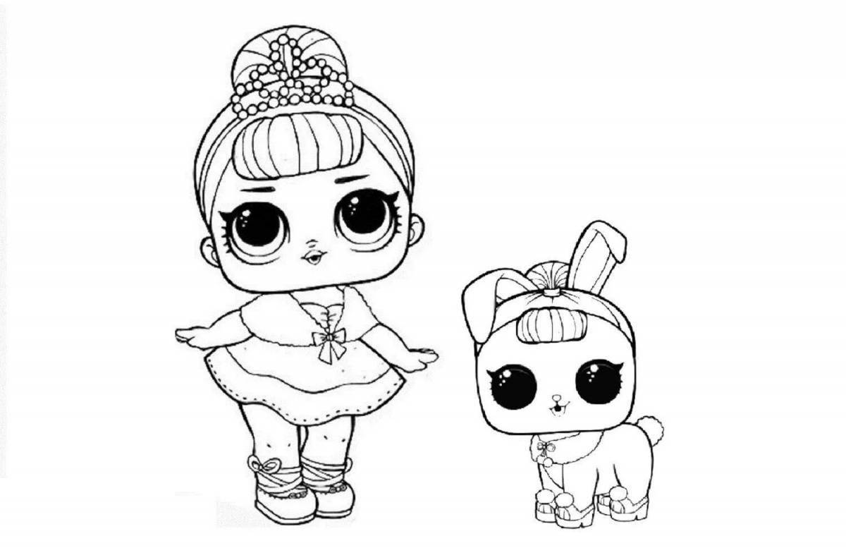 Lovely coloring page lol doll новая серия