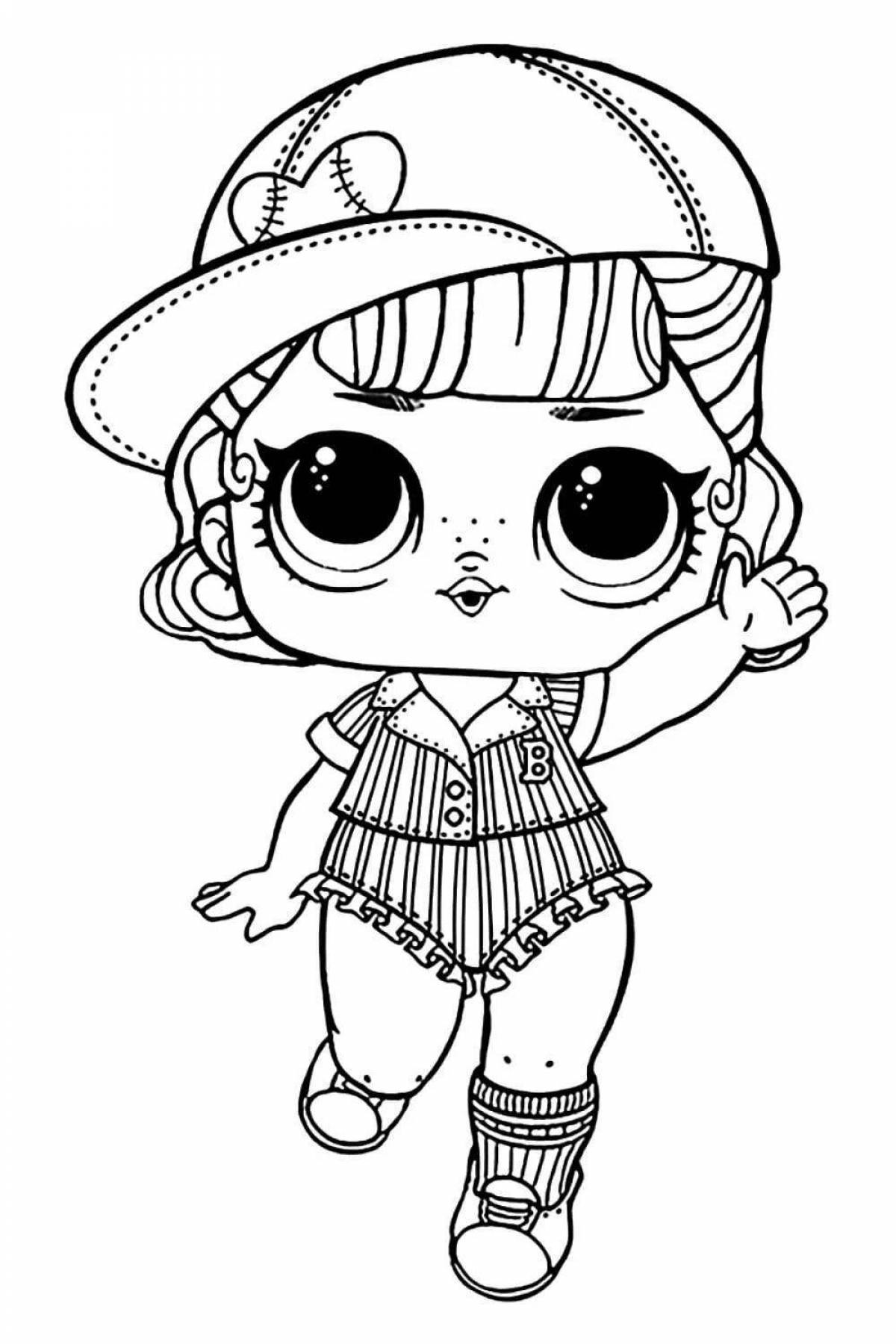 Amazing coloring pages lol doll new series