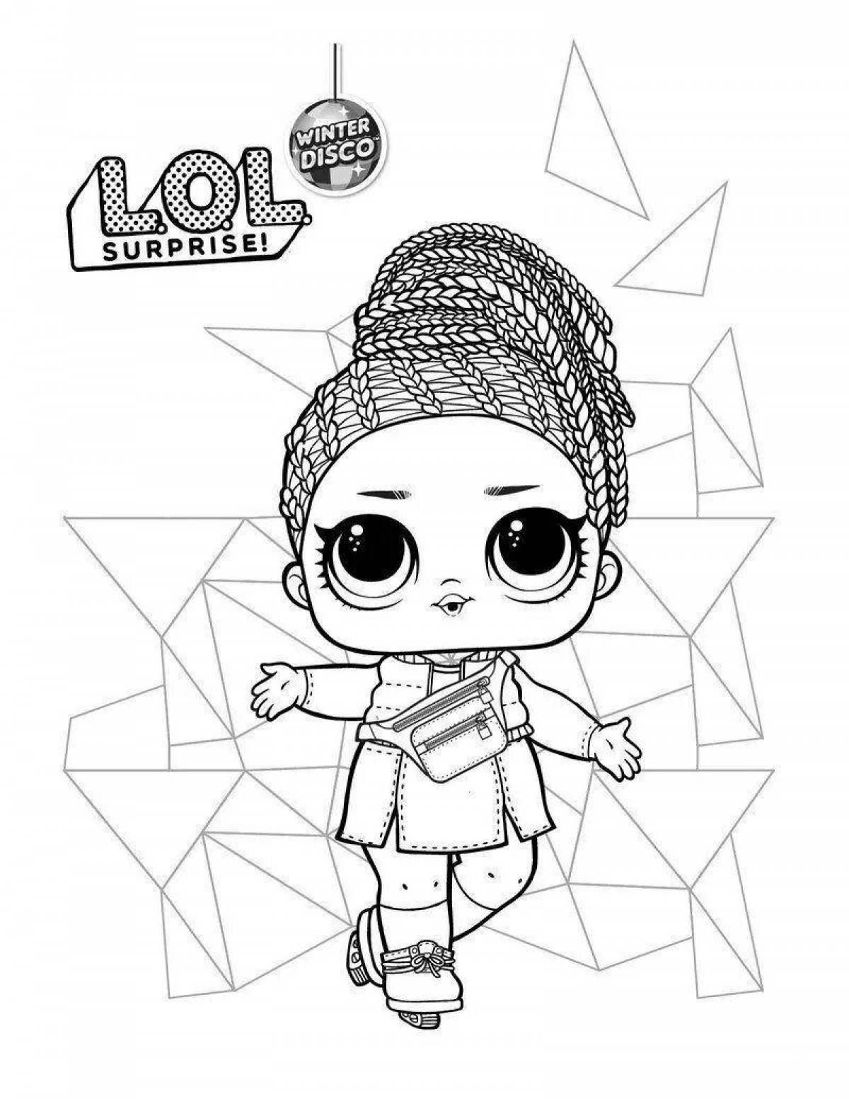 Photo Cool coloring doll lol, new series