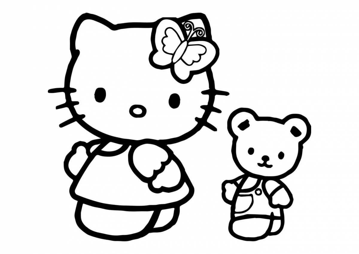 Charming coloring of milady from hello kitty