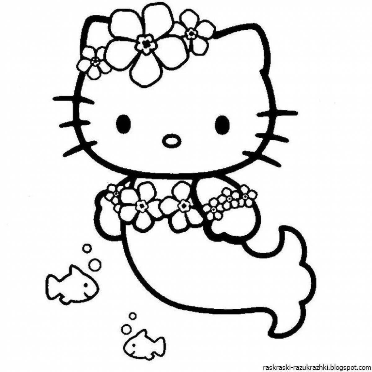 Merry Hello Kitty coloring book