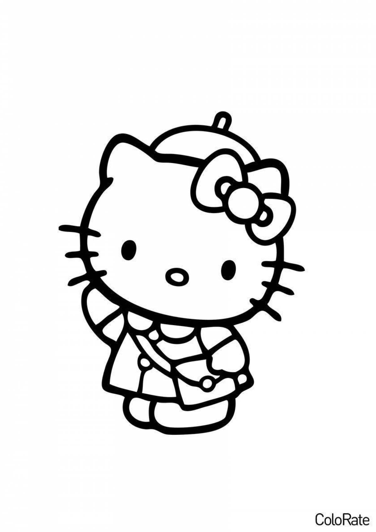 Lovely coloring of milady from hello kitty