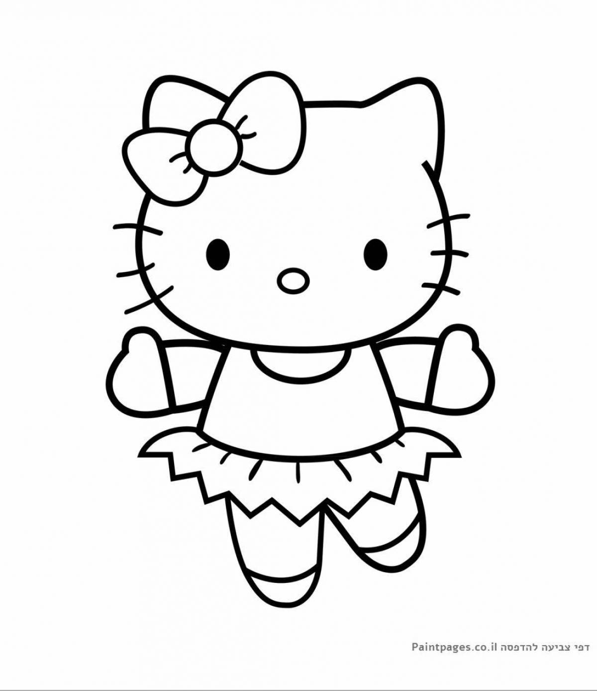 Milady's dazzling hello kitty coloring book