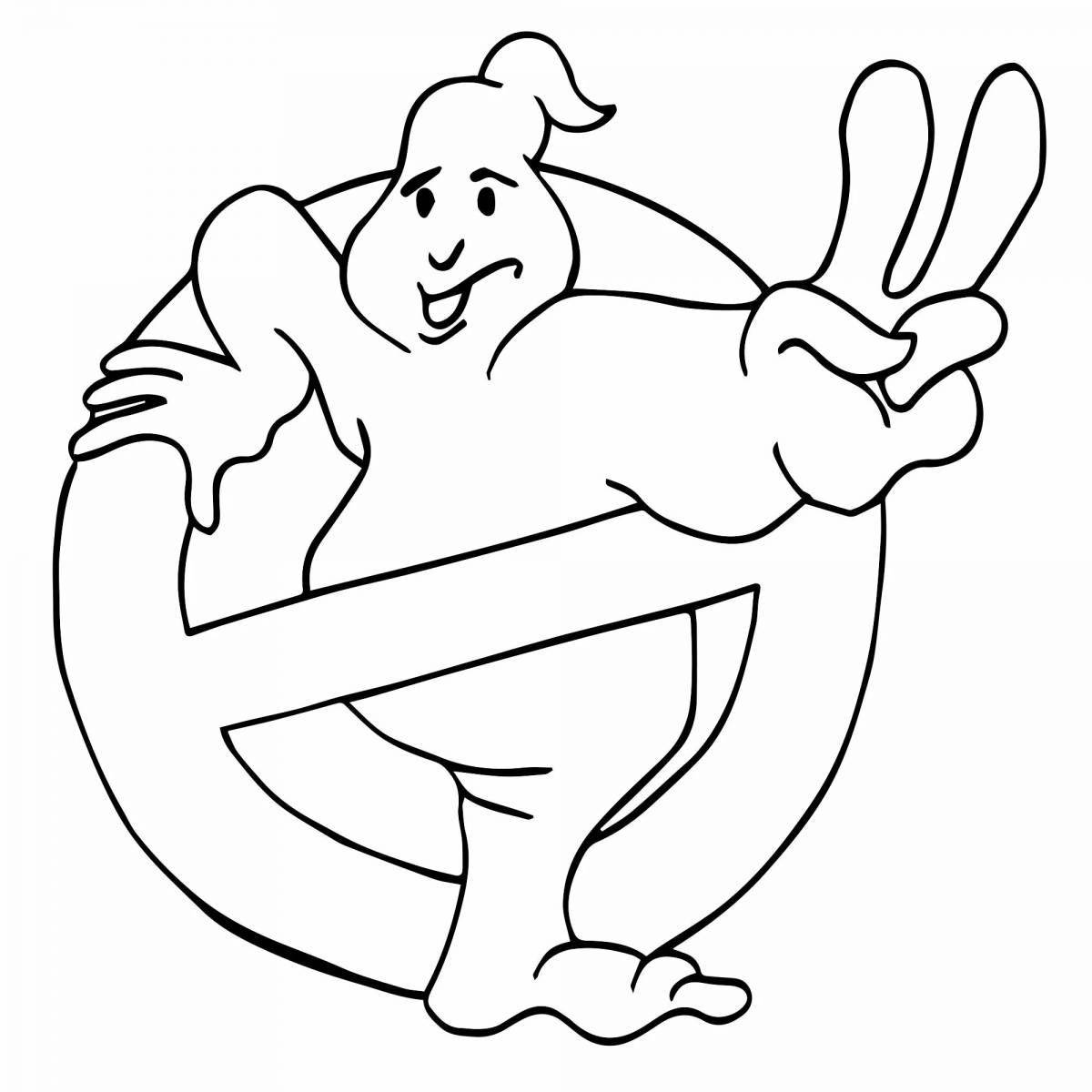 Great Ghostbuster car coloring page