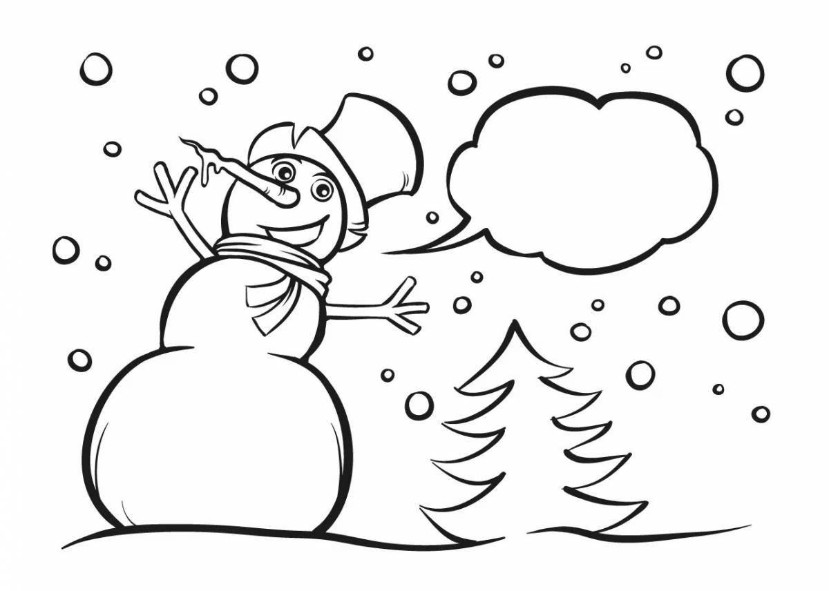 Coloring page magical spruce