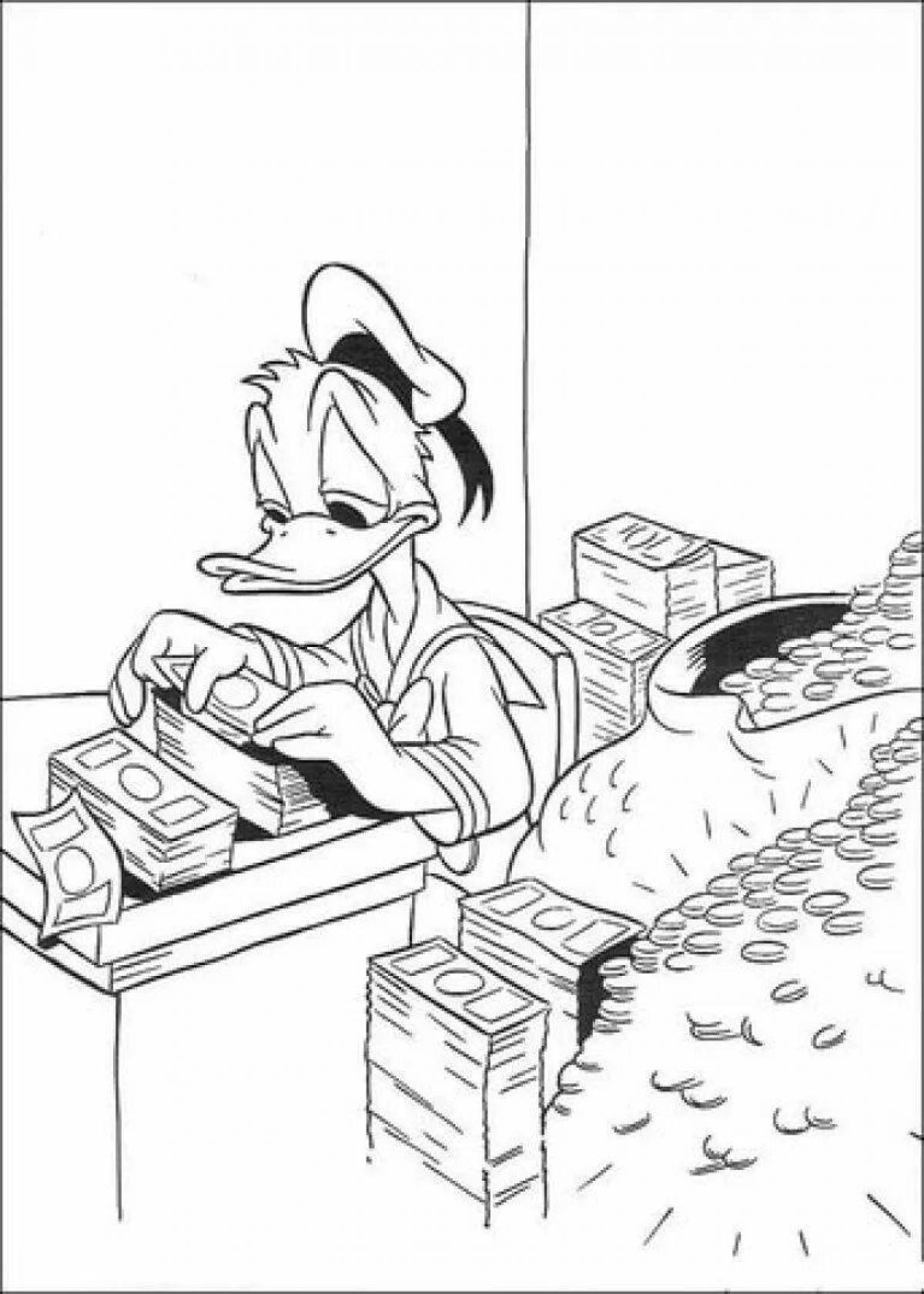 Donald duck with money #6