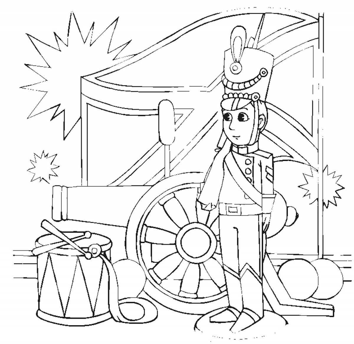 Playful fire starter coloring page for kids