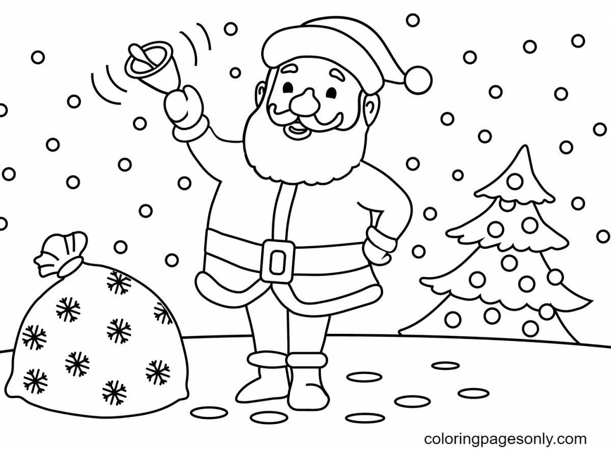 Christmas holiday coloring book for boys