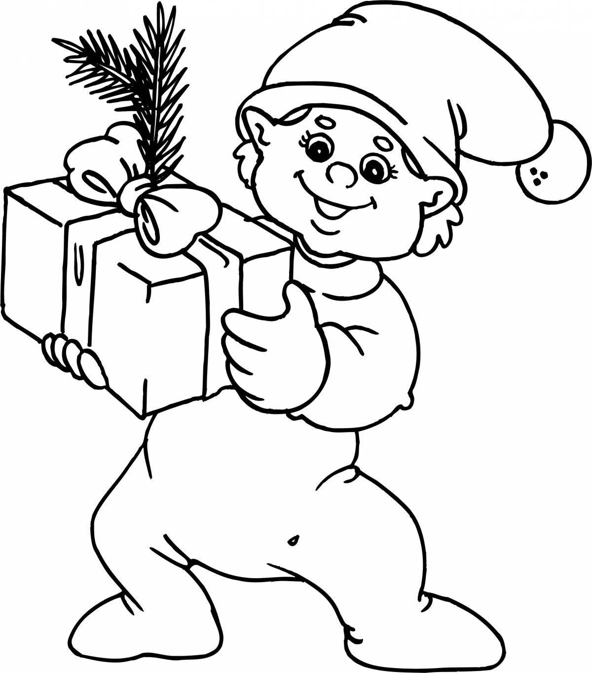 Amazing Christmas coloring book for boys