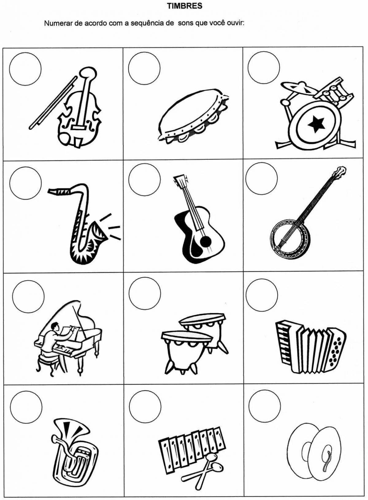 Musical instruments for preschoolers #2