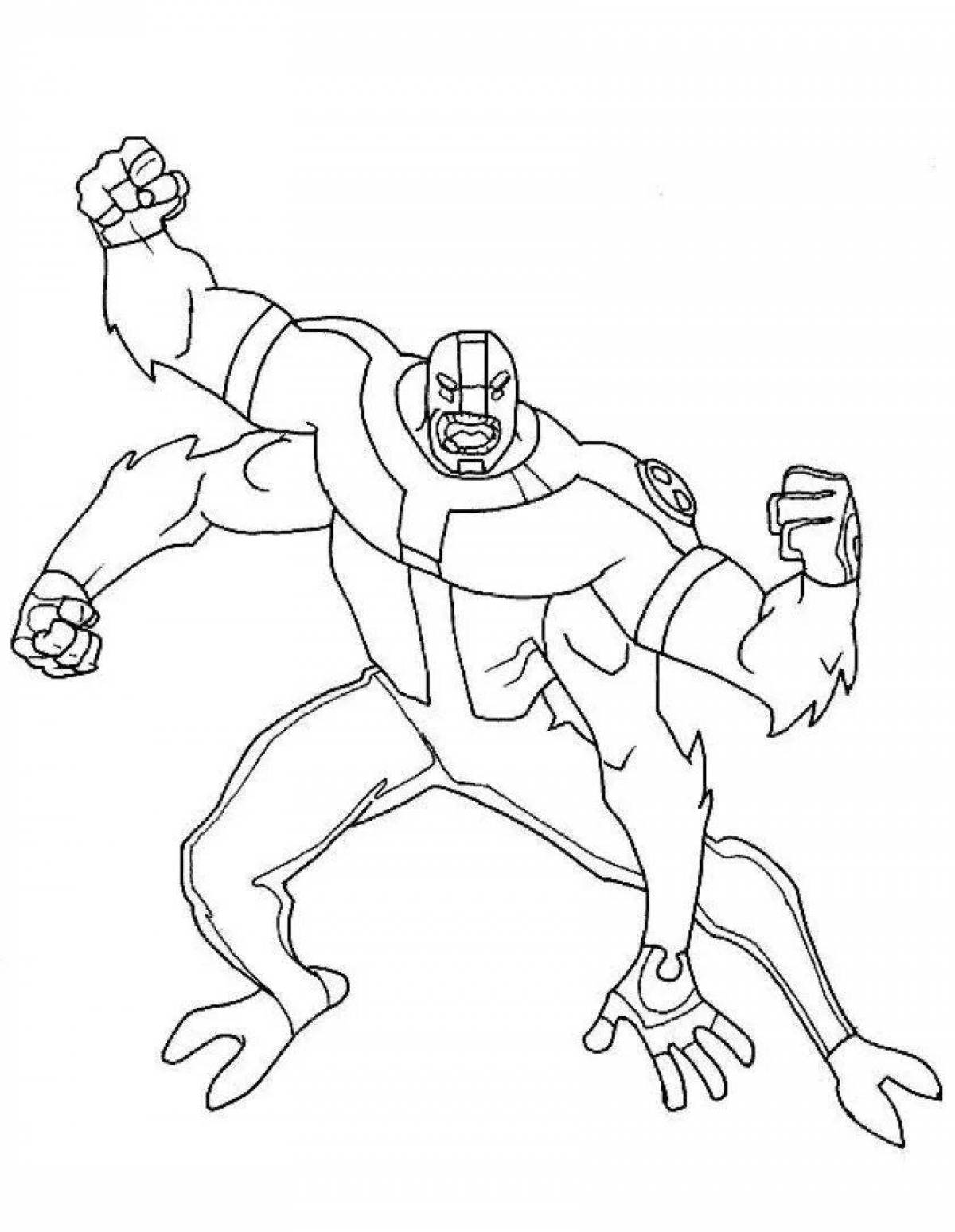 Photo Funny ben ten 10 ben coloring book