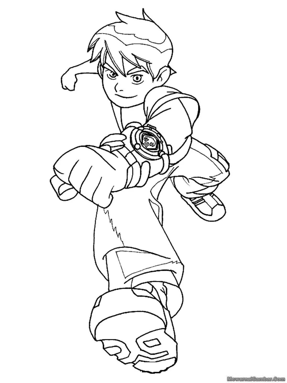 Photo Dynamic ben ten 10 ben coloring book