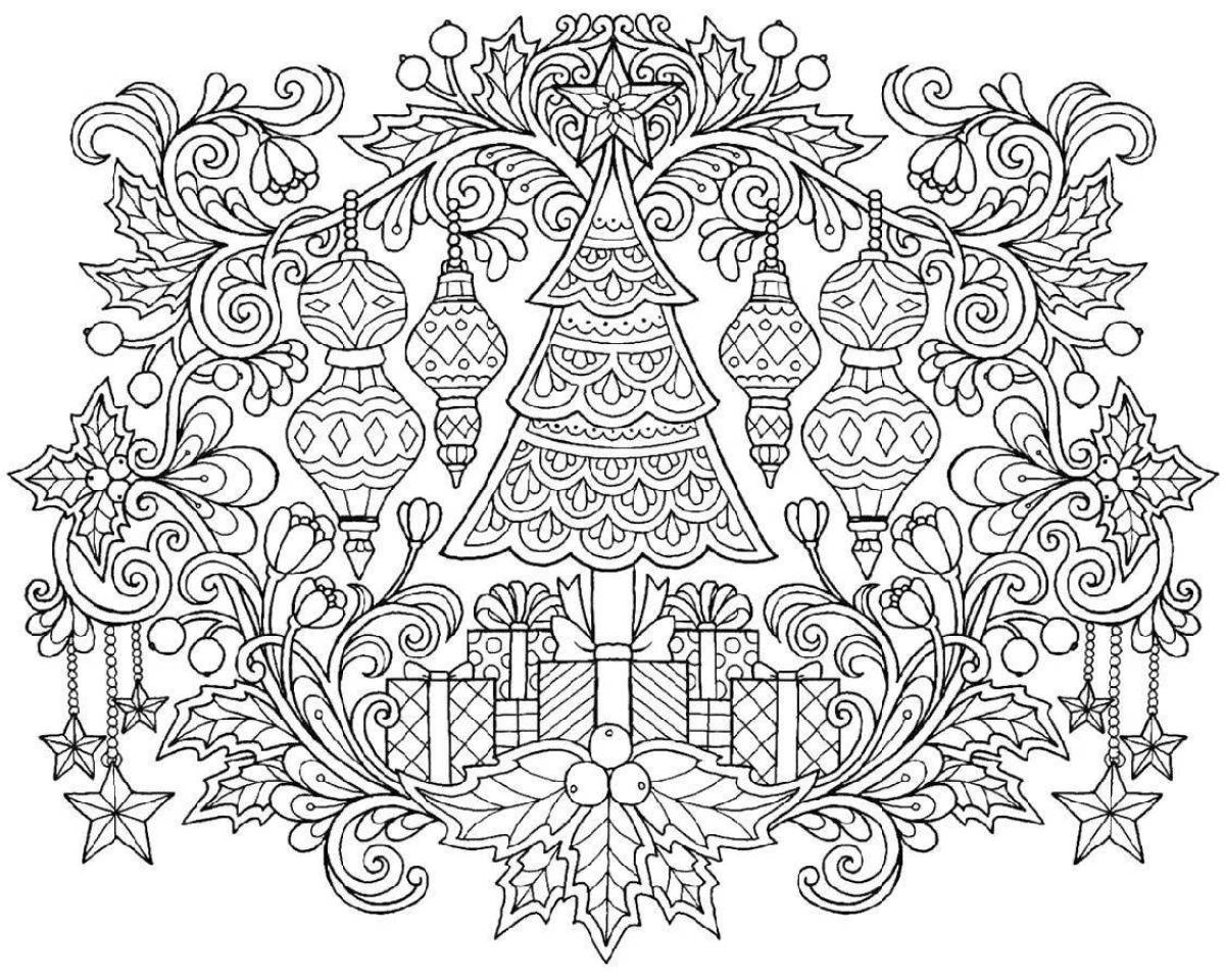 Festive Christmas coloring book