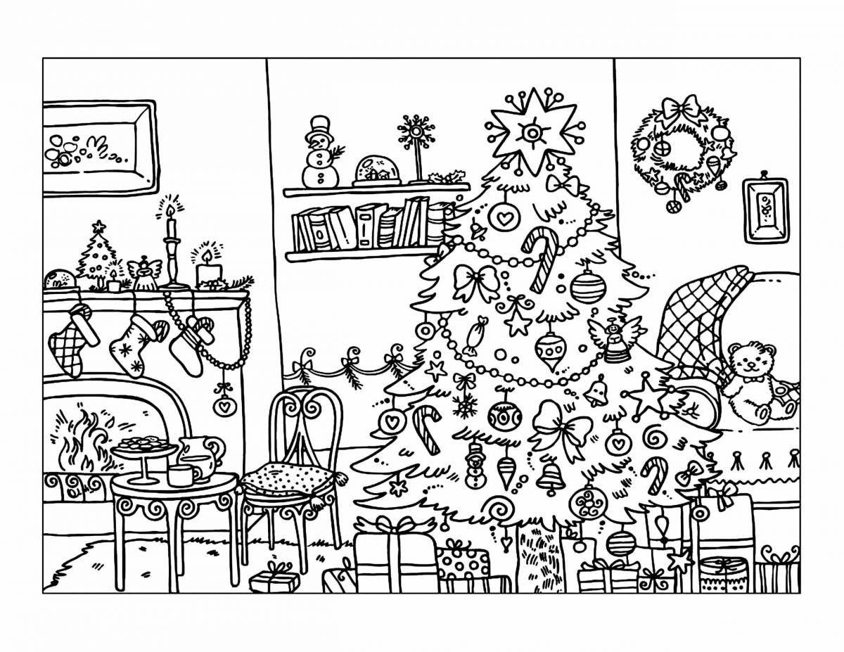 Sweet Christmas coloring book