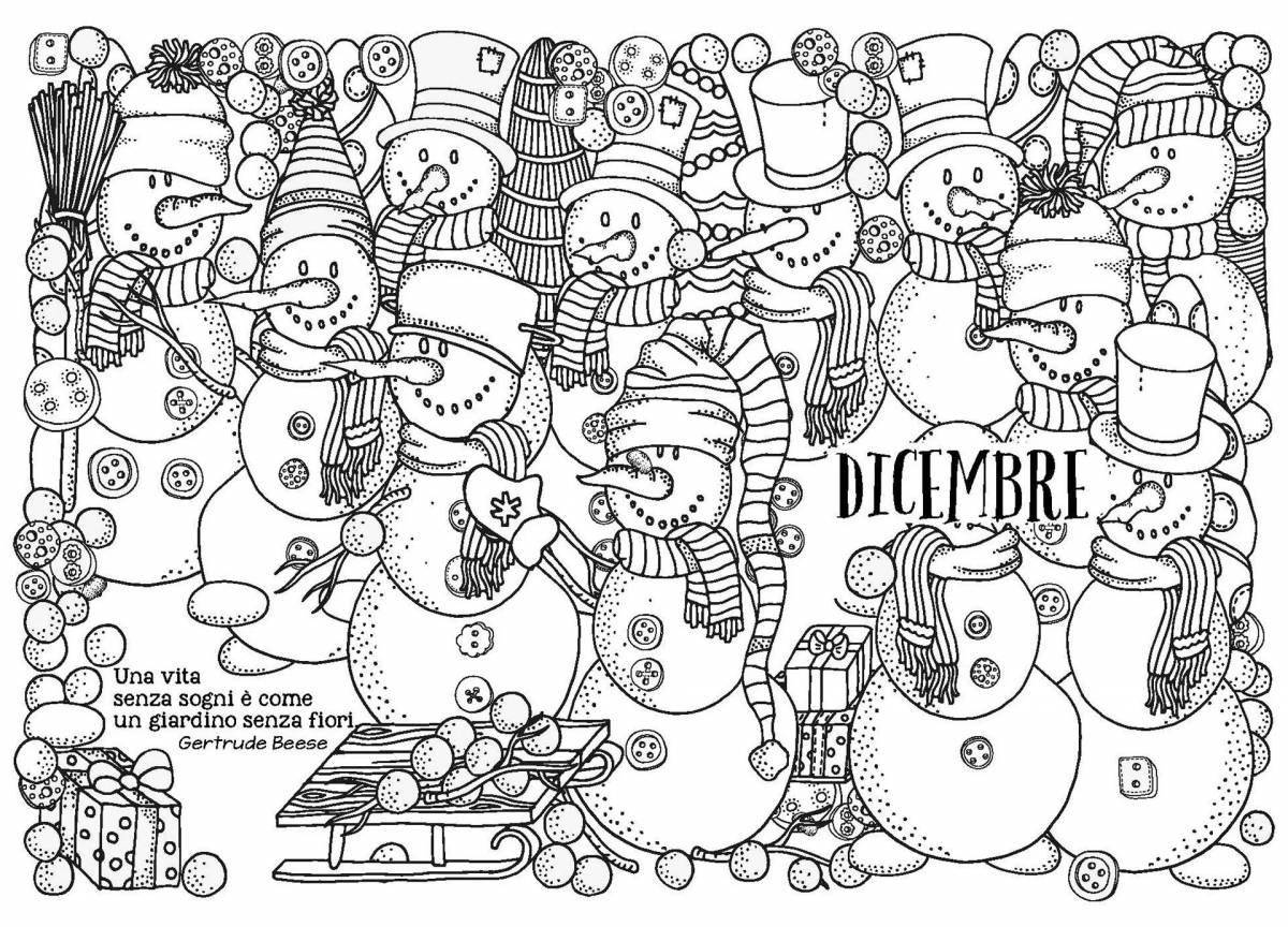 Cute Christmas coloring book