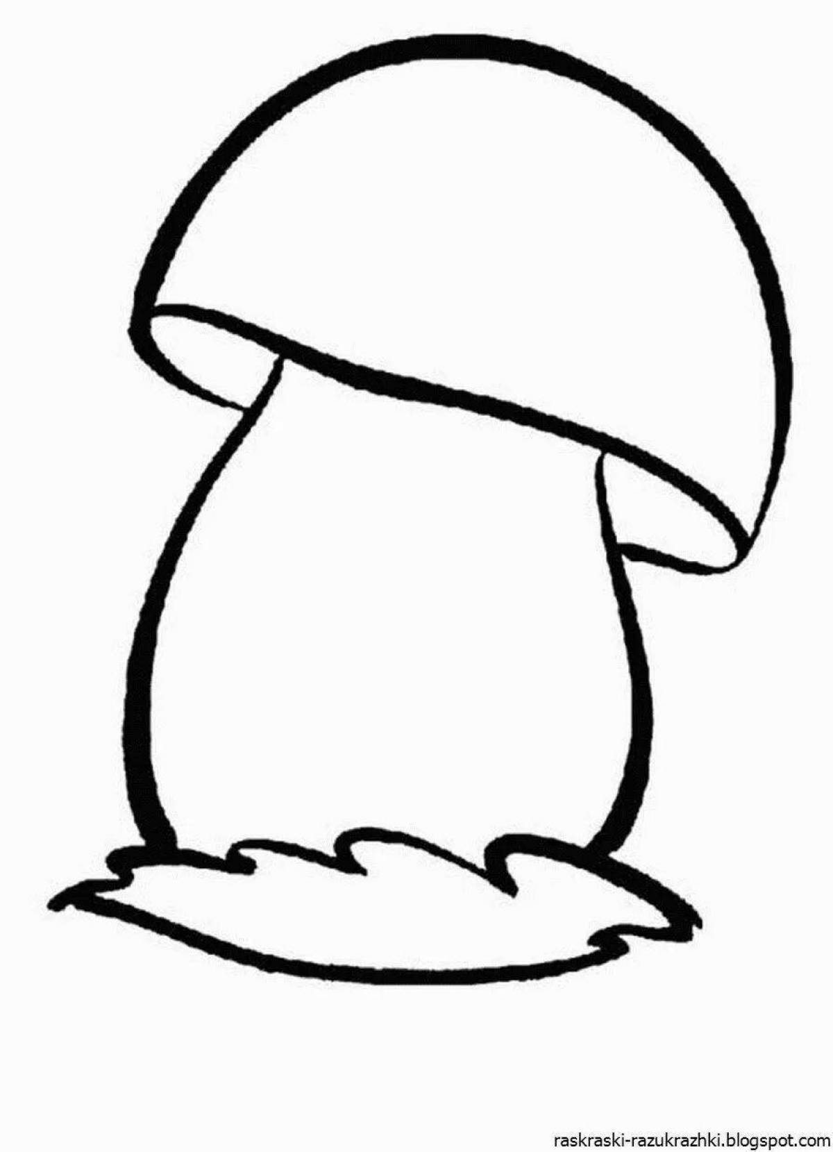 Photo Amazing porcini mushroom coloring pages for kids