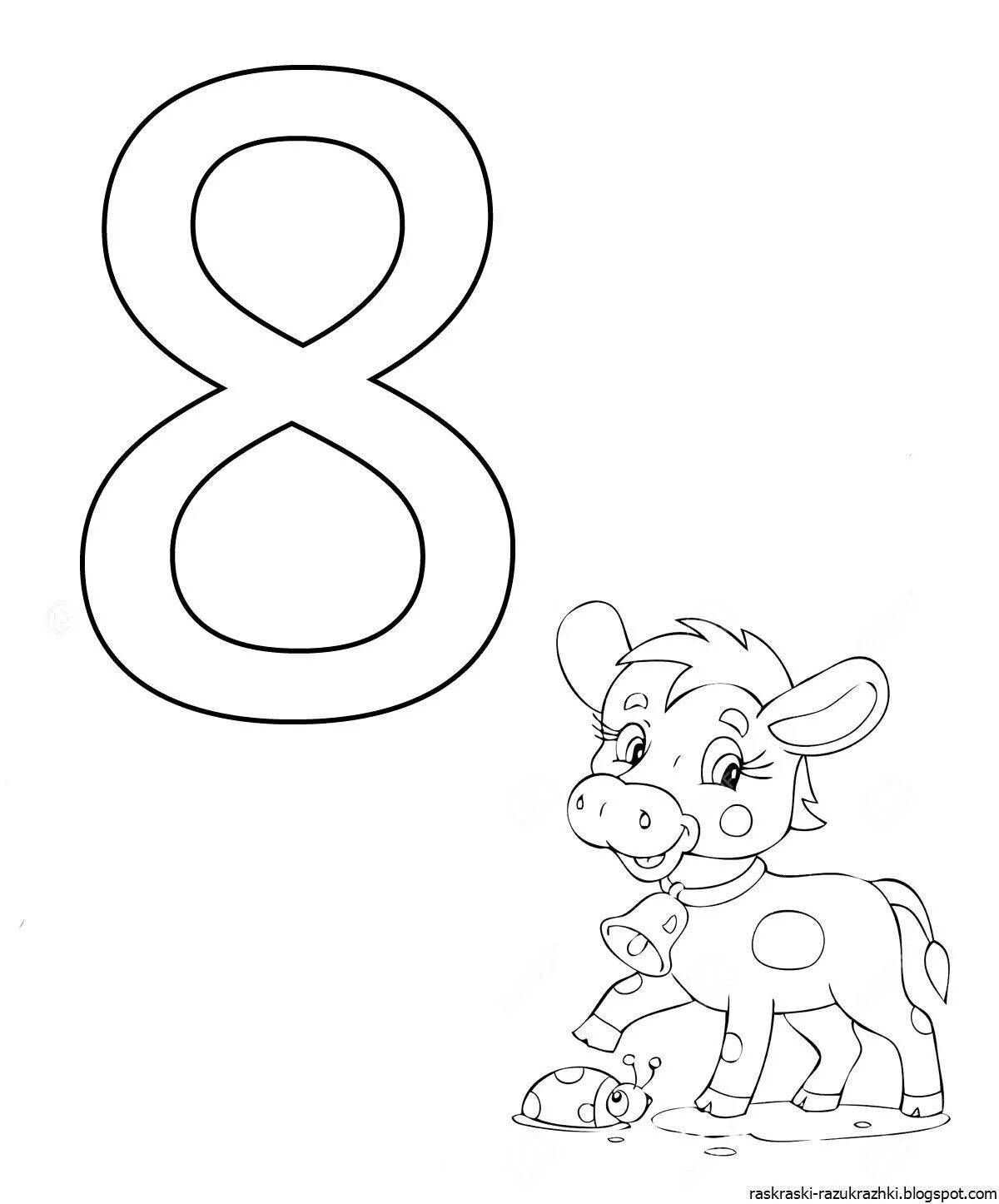 Number 8 for preschoolers #13