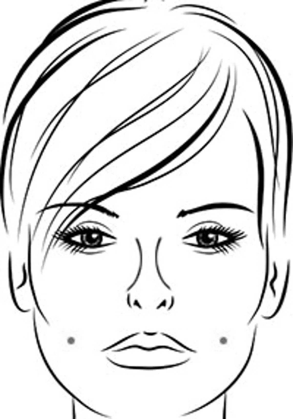Раскраска лица женщины со светящимся макияжем