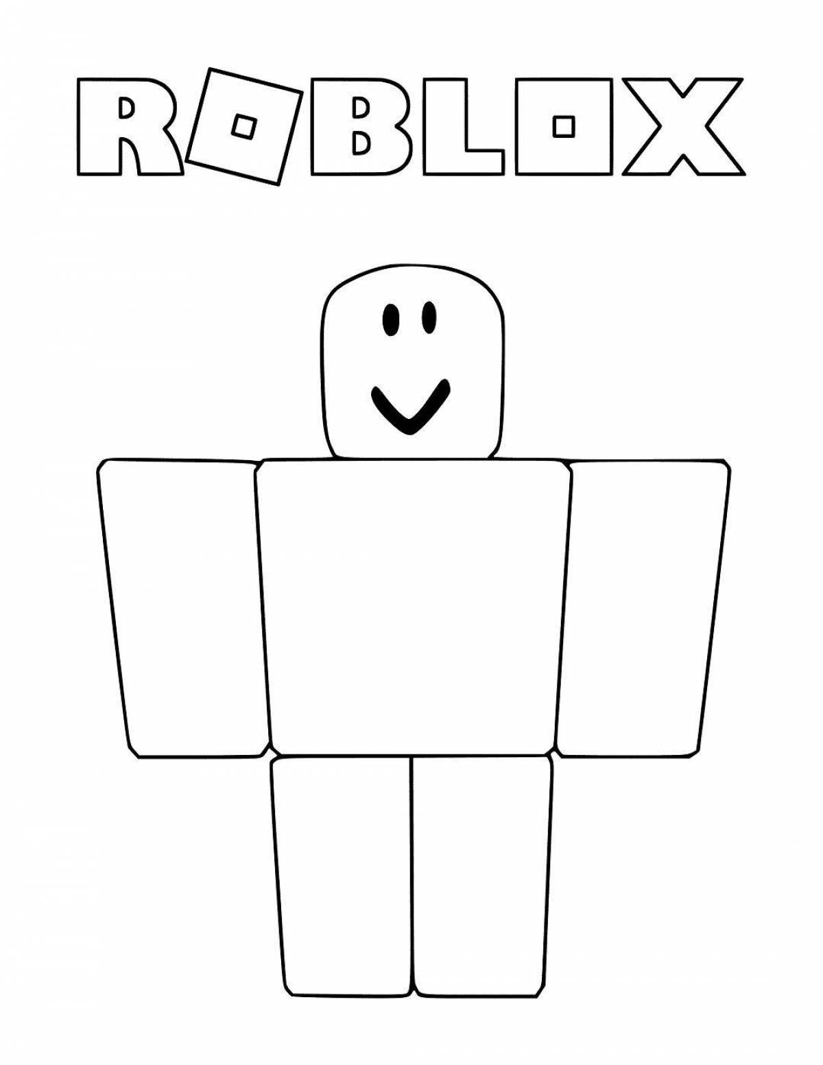 Цветная раскраска roblox по номерам