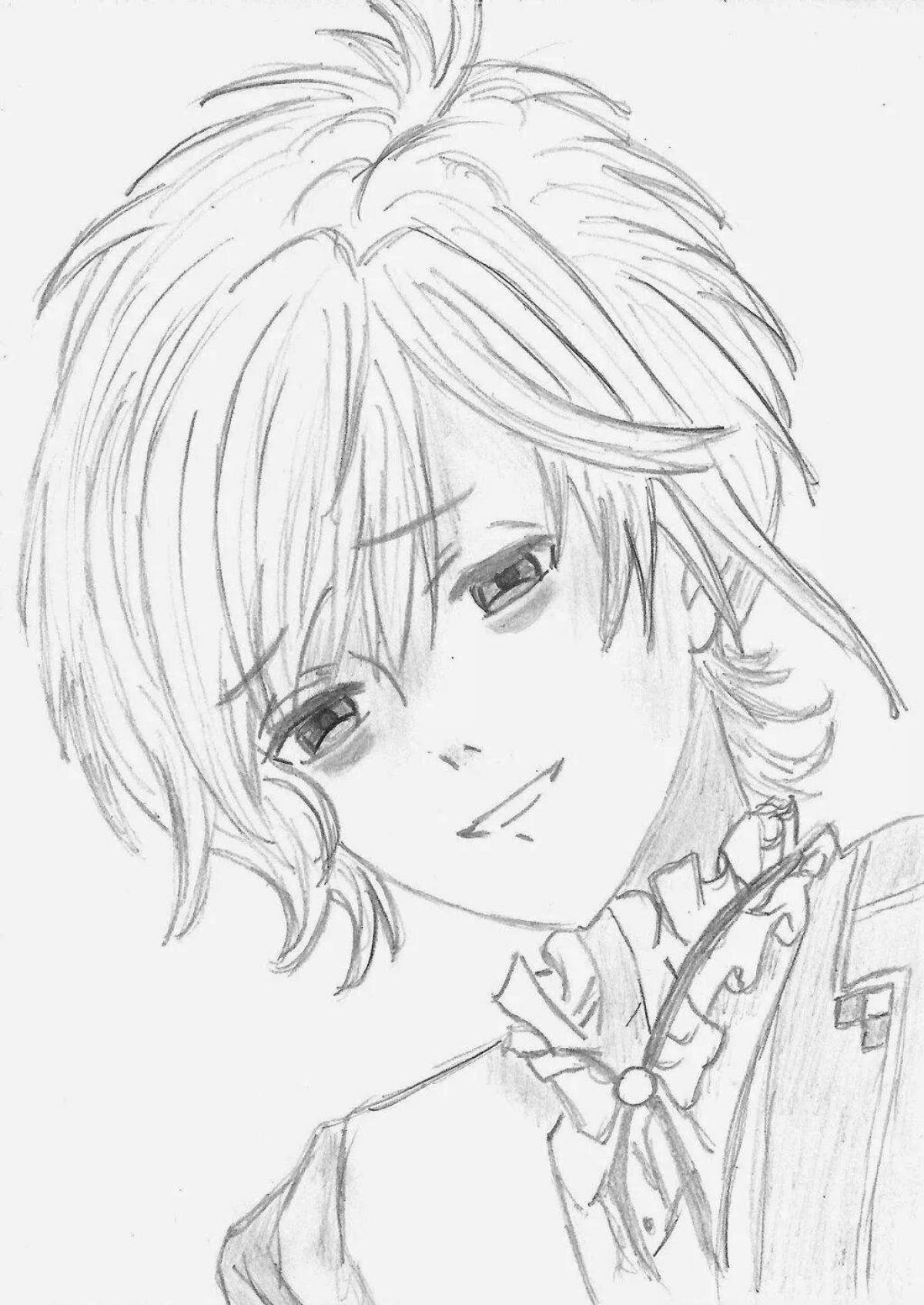 Vivacious coloring page anime devilish beloved ayato