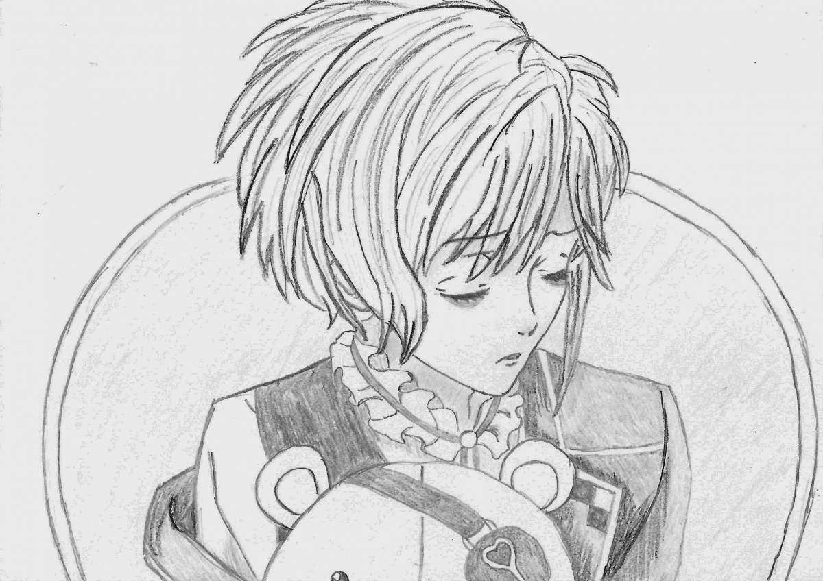 Joyful coloring anime devilish sweetheart ayato