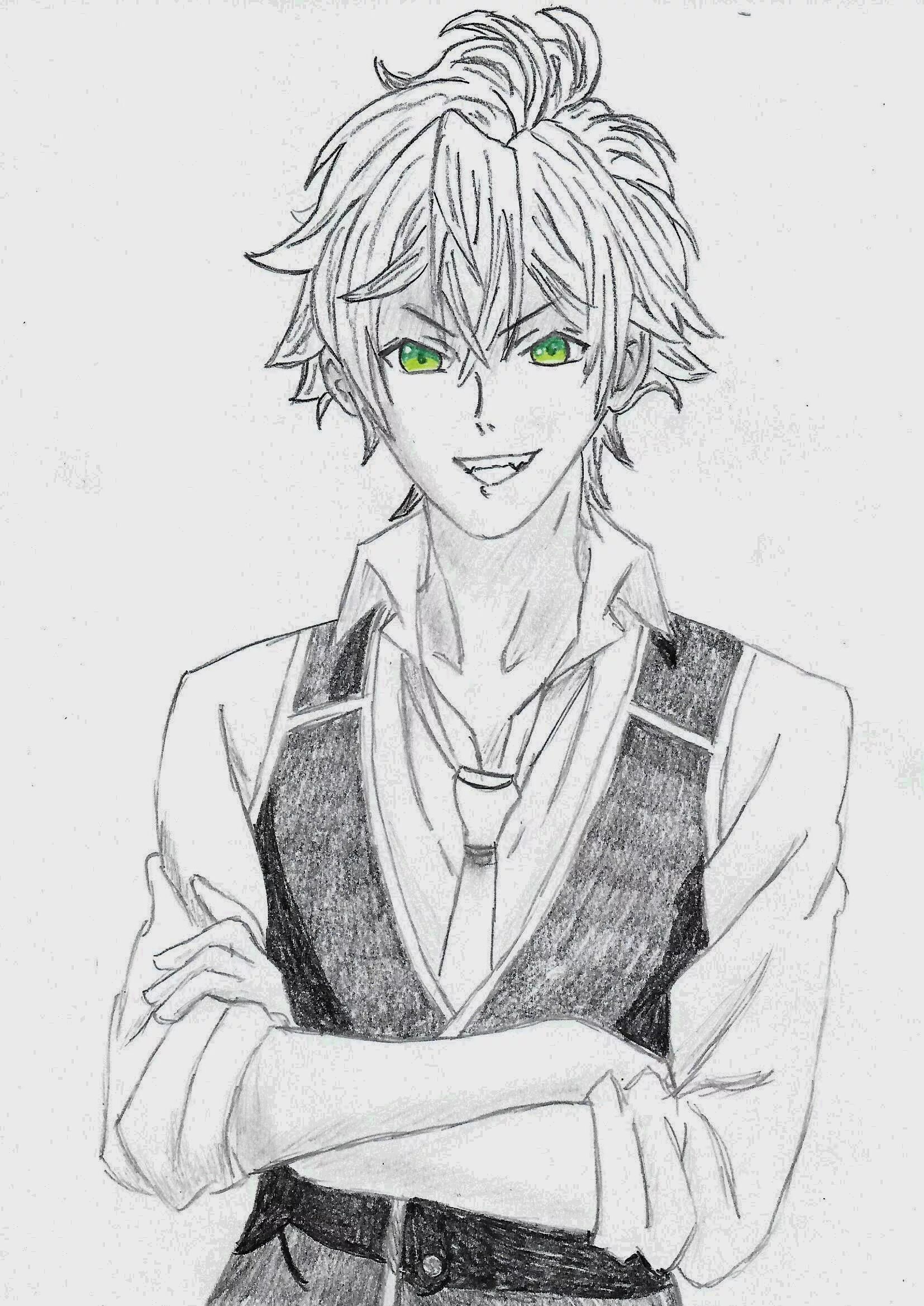 Jovial coloring page anime devilish beloved ayato