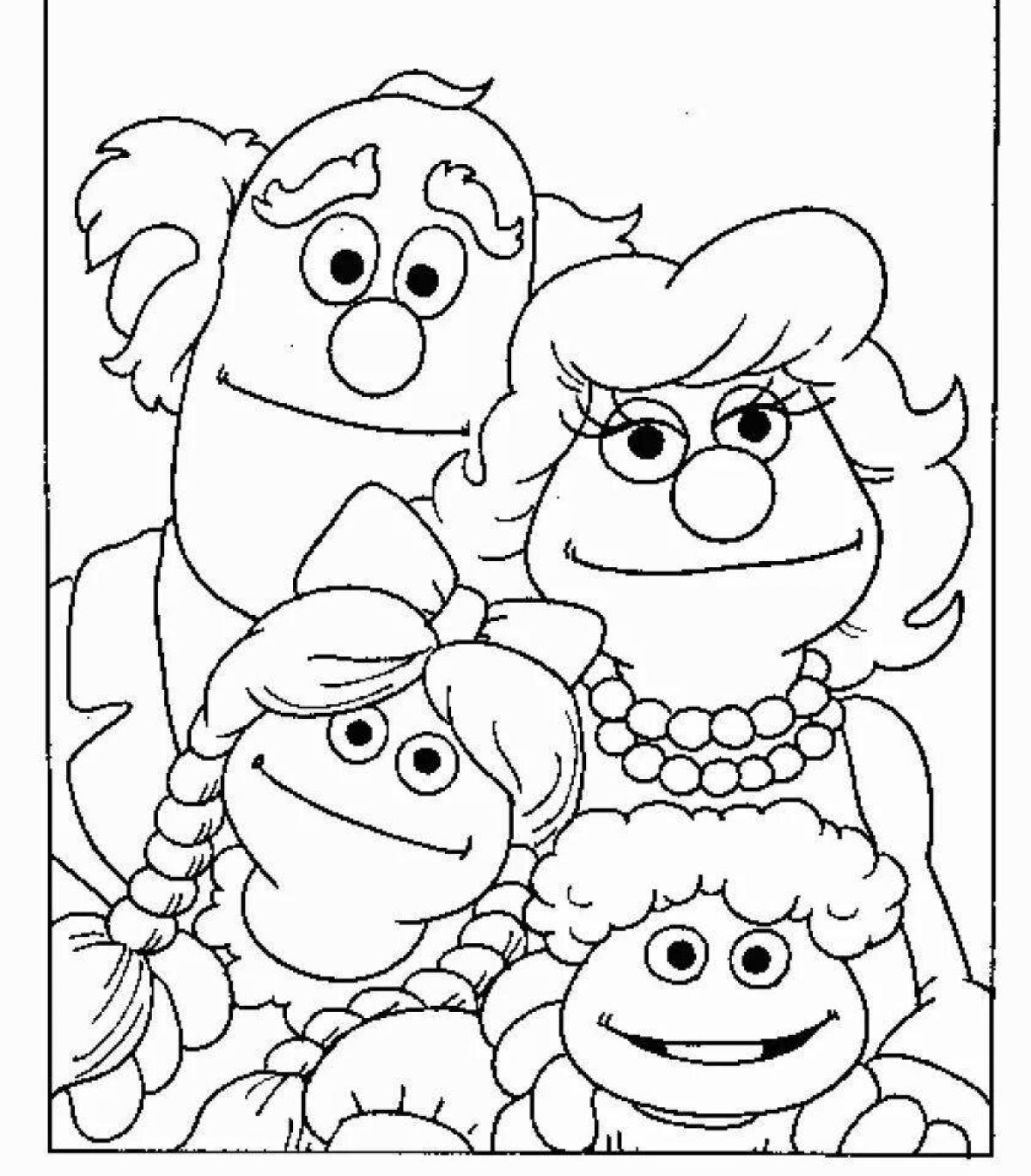 Inspirational family coloring book for 7 year olds