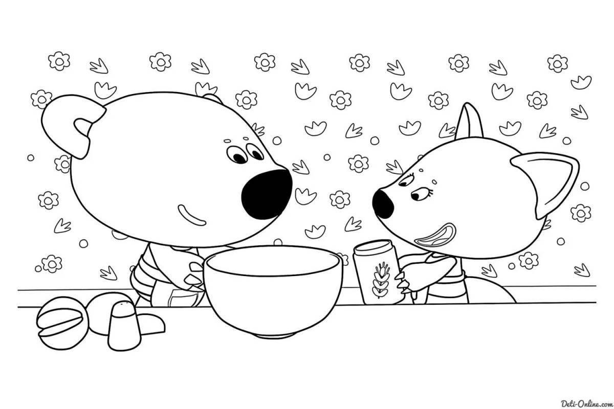 Раскраска Игривая имитация раскраски