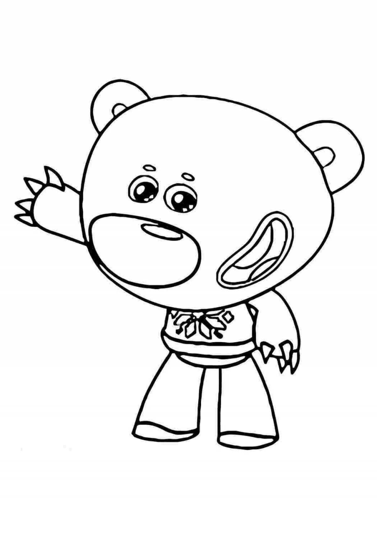 Раскраска Очаровательная имитация раскраски